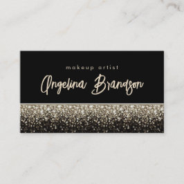 Beruflich Makeup Artist Glamour Glitzer Card Visitenkarte