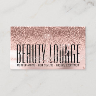 Beruflich Makeup Artist Hair Moderne Rose Visitenkarte