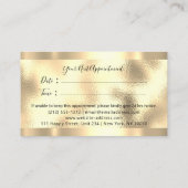 Beruflich Makeup Artist Lash Custom Logo Gold V Visitenkarte (Rückseite)