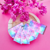 Beruflich Makeup Artist Lash Holograph Social Visitenkarte