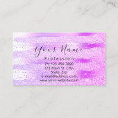 Beruflich Makeup Artist Lashes Extension Pink Visitenkarte (Rückseite)