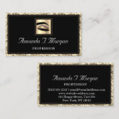 Beruflich Makeup Artist Lashes Microblading Visitenkarte (Vorne/Hinten)