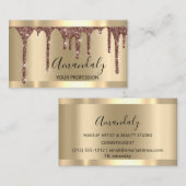 Beruflich Makeup Artist Lashes Rose Visitenkarte (Vorne/Hinten)