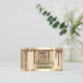 Beruflich Makeup Artist Lashes Rose Visitenkarte (Stehend Vorderseite)