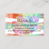 Beruflich Makeup Artist Logo Paint Holograph Visitenkarte (Rückseite)