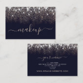 Beruflich Makeup Artist Luminosen Glitzer Park Visitenkarte (Vorne/Hinten)