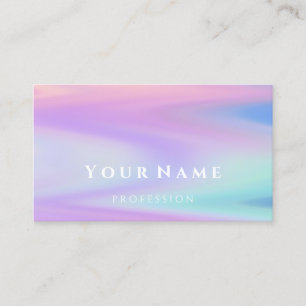Beruflich Makeup Artist Modern Holograph Visitenkarte