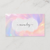 Beruflich Makeup Artist Nails Lash Holograph Visitenkarte (Vorderseite)