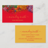 Beruflich Makeup Artist Rainbow Abstrakt Visitenkarte (Vorne/Hinten)