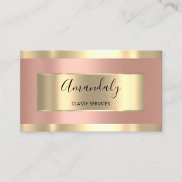 Beruflich Makeup Artist Rose Gold Lashes Visitenkarte