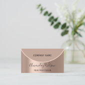 Beruflich Makeup Artist Rose Moderne Skin Elegan Visitenkarte (Stehend Vorderseite)