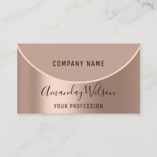 Beruflich Makeup Artist Rose Moderne Skin Elegan Visitenkarte