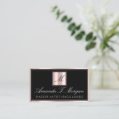 Beruflich Makeup Artist Termin VIP Visitenkarte (Stehend Vorderseite)