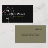 Beruflich Makeup Artist Visitenkarte (Vorne/Hinten)