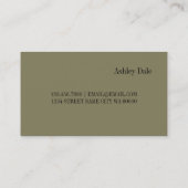 Beruflich Makeup Artist Visitenkarte (Rückseite)