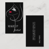 Beruflich Makeup Artist Visitenkarte (Vorne/Hinten)