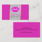 Beruflich Makeup Artist Visitenkarte (Vorne/Hinten)