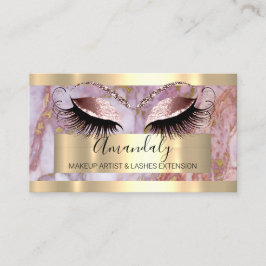 Beruflich Makeup Eyelash Extension Marble QR Visitenkarte