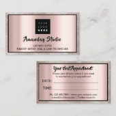 Beruflich-Makeup-Eyelash-Logo-Bestellkarte Visitenkarte (Vorne/Hinten)