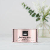 Beruflich-Makeup-Eyelash-Logo-Bestellkarte Visitenkarte (Stehend Vorderseite)