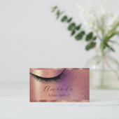 Beruflich Makeup Lash Artist Glitte Visitenkarte (Stehend Vorderseite)