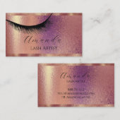 Beruflich Makeup Lash Artist Glitte Visitenkarte (Vorne/Hinten)