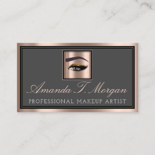 Beruflich Makeup Lash Extension Elegante Rose Visitenkarte