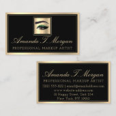 Beruflich Makeup Lash Extension VIP Braune Augen Visitenkarte (Vorne/Hinten)