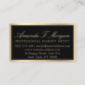 Beruflich Makeup Lash Extension VIP Braune Augen Visitenkarte (Rückseite)