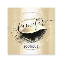 Beruflich Makeup Lash Shop QR Code Glam Gold