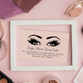 Beruflich Makeup Lashes Hybryd Brows Visitenkarte