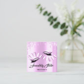 Beruflich Makeup Nail Manicure Terminkarte Quadratische Visitenkarte (Stehend Vorderseite)