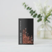 Beruflich Makeup VIP Eventplaner Tropfen braun Visitenkarte (Stehend Vorderseite)