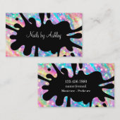 Beruflich Manicure Nail Tech Visitenkarte (Vorne/Hinten)