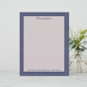 Beruflich Midnight Blue Border Personalize (Stehend Vorderseite)