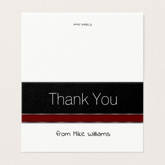 Beruflich Mini Dankeschön stellt Elegantes Design (Außenseite Aufgefaltet)