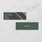 beruflich: mini visitenkarte (Vorne/Hinten)