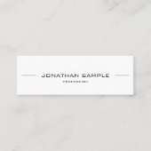 Beruflich Minimal Modern Stylish Simple Trendy Mini Visitenkarte (Vorderseite)