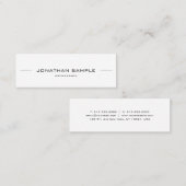 Beruflich Minimal Modern Stylish Simple Trendy Mini Visitenkarte (Vorne/Hinten)