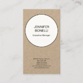 Beruflich-minimaler schlichter Prämienkraft Visitenkarte (Vorderseite)