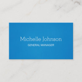 Beruflich Minimalistisch Grainy Blue Visitenkarte