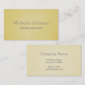 Beruflich Minimalistisch Grainy Tan Visitenkarte (Vorne/Hinten)