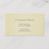 Beruflich Minimalistisch Grainy Tan Visitenkarte (Rückseite)