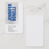 Beruflich-minimalistisch-grau Visitenkarte (Vorne/Hinten)