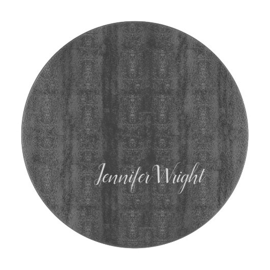 Beruflich-minimalistisch-handschriftlich grau schneidebrett (Vorderseite)