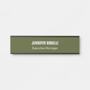 Beruflich minimalistisch hinzufügen Namen Armee gr Türschild