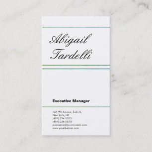 Beruflich-minimalistisch-klassische Handschrift Visitenkarte