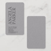 Beruflich minimalistisch kühl, modern grau schlich visitenkarte (Vorne/Hinten)