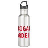 Beruflich minimalistisch kühne moderne Sitte schli Edelstahlflasche (Vorderseite)