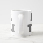 Beruflich minimalistisch kühne moderne Sitte schli Jumbo-Tasse (Rückseite)